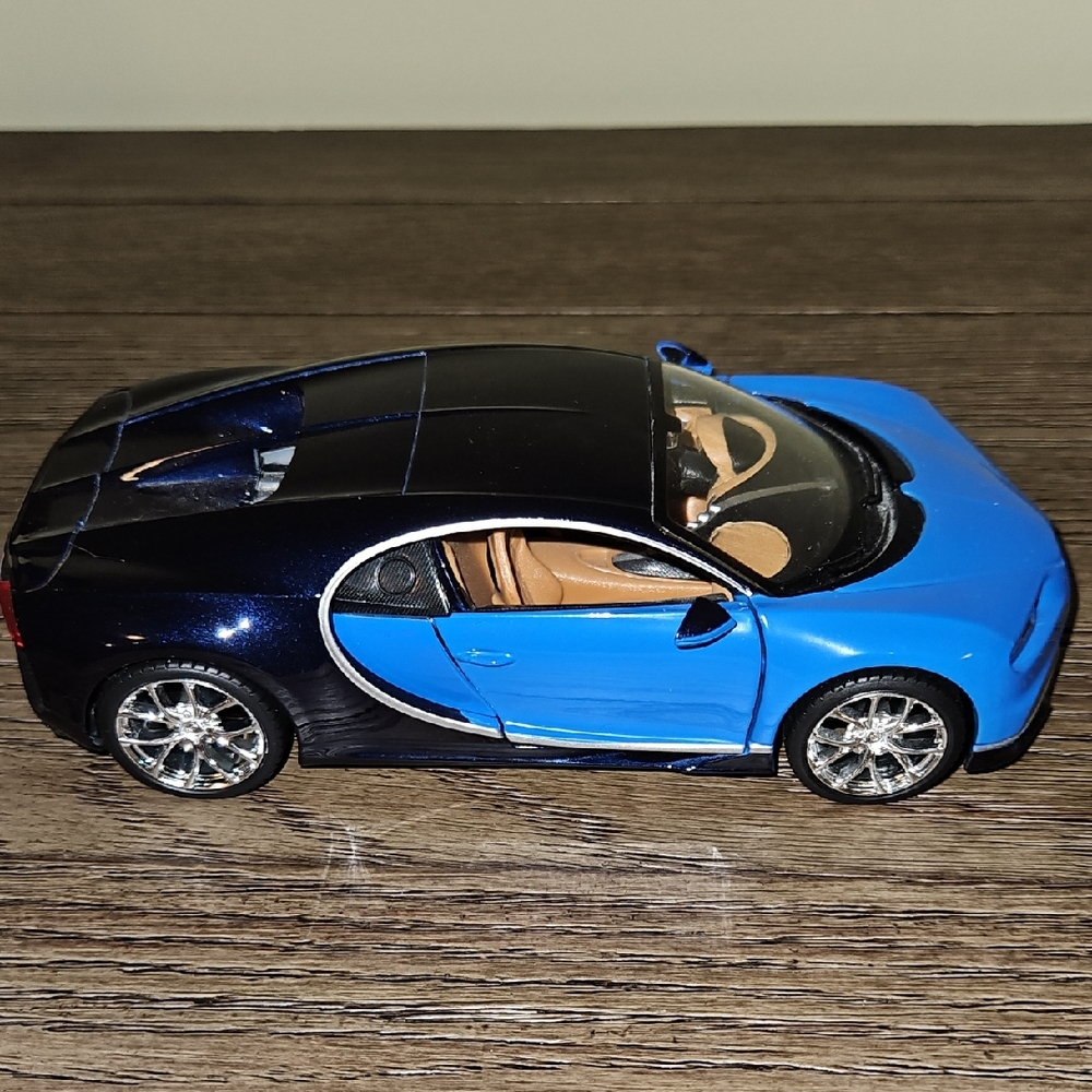 Blue and Black Car